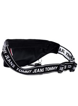 Riñonera Tommy Jeans Logo Tape Tran Negro Mujer