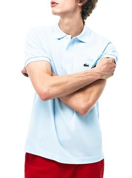 Polo Lacoste Basico Azul Bebe Para Hombre