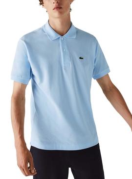 Polo Lacoste Básico Azul Bebe Para Hombre