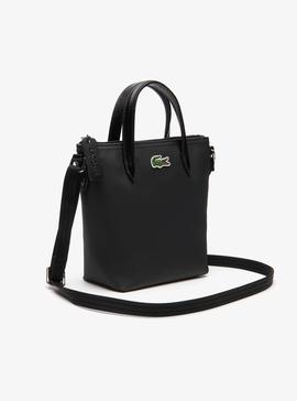 Bolso Lacoste Petit Piqué Negro Para Mujer