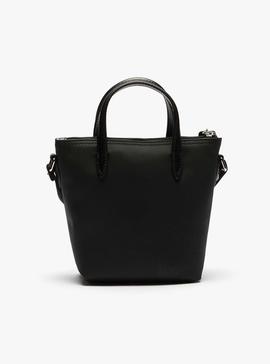 Bolso Lacoste Petit Piqué Negro Para Mujer