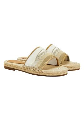 Sandalias Tommy Jeans Gradient Beige Para Mujer