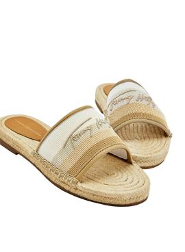 Sandalias Tommy Jeans Gradient Beige Para Mujer