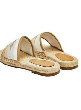 Sandalias Tommy Jeans Gradient Beige Para Mujer