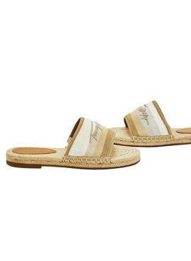 Sandalias Tommy Jeans Gradient Beige Para Mujer