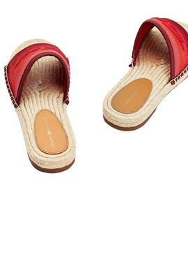 Sandalias Tommy Hilfiger Gradient Mule Rojo Mujer