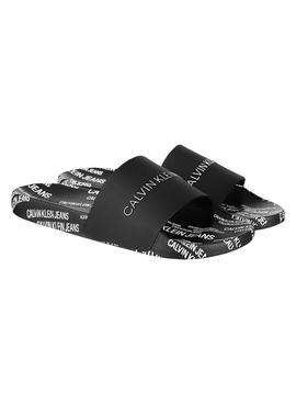 Chanclas Calvin Klein Institutional Negro Hombre