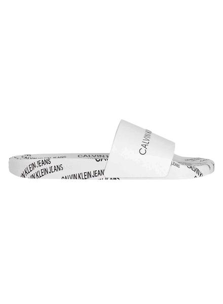 Superficial pegar Tercero Chanclas Calvin Klein Institutional Blanco Hombre