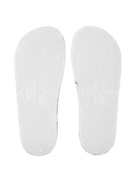 Chanclas Calvin Klein Institutional Blanco Hombre