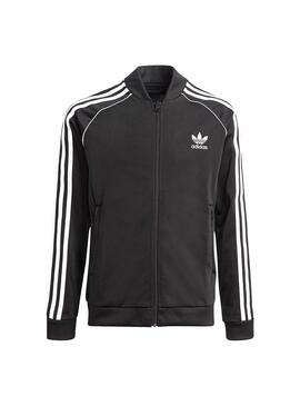 Chaqueta Adidas Track Top Adicolor Negro Niño Niña