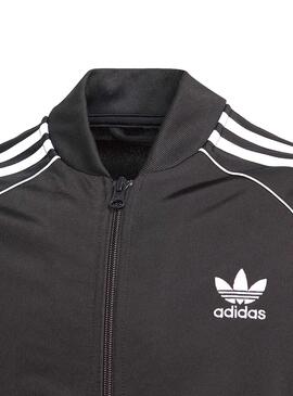 Chaqueta Adidas Track Top Adicolor Negro Niño Niña