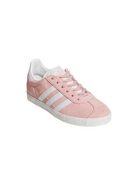 Zapatillas Adidas Gazelle J Rosa Helado