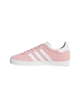 Zapatillas Adidas Gazelle J Rosa Helado