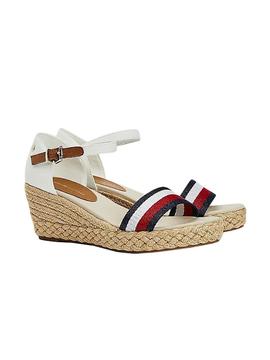 Sandalias Tommy Hilfiger Shimmery Ribbon Blanco