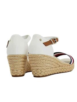 Sandalias Tommy Hilfiger Shimmery Ribbon Blanco