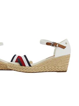 Sandalias Tommy Hilfiger Shimmery Ribbon Blanco