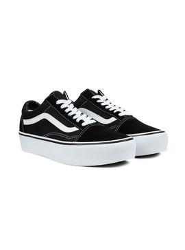 Zapatillas Vans Old Skool Platform Negro Mujer