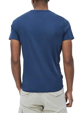 Camiseta Pepe Jeans Dimitri Azul Para Hombre