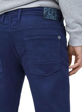 Bermuda Pepe Jeans Jagger Azul Marino Para Hombre