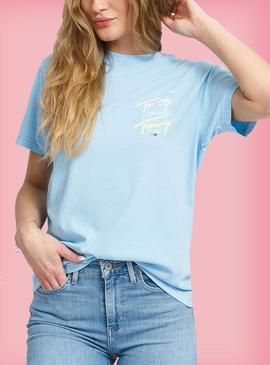 Camiseta Tommy Jeans Pastel Logos Repeat Mujer