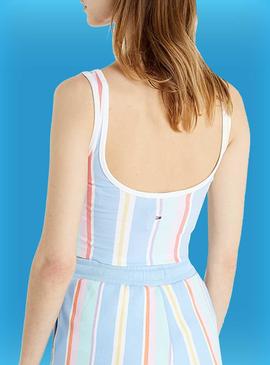 Top Tommy Jeans Pastel Tirantes Crop Mujer