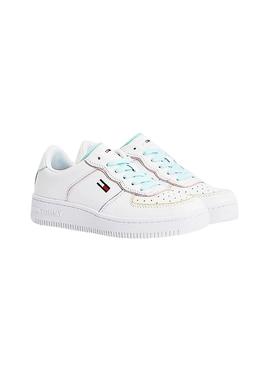Zapatillas Tommy Jeans Pastel Blanco Para Mujer