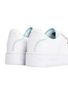 Zapatillas Tommy Jeans Pastel Blanco Para Mujer