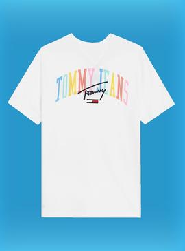 Camiseta Tommy Jeans Pastel Collegiate Logo Hombre