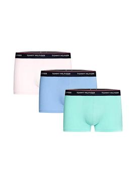 Calzoncillos Tommy Hilfiger Tres Unidades Multicolor Para Hombre