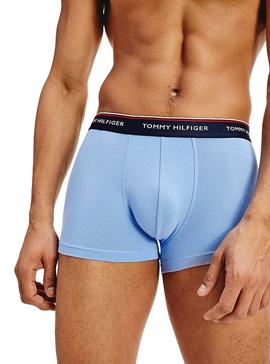 Calzoncillos Tommy Hilfiger Tres Unidades Multicolor Para Hombre