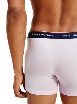 Calzoncillos Tommy Hilfiger Tres Unidades Multicolor Para Hombre