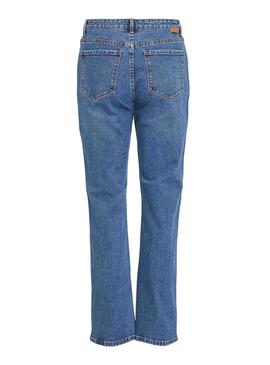 Pantalón Vaquero Vila Vistrray Azul Para Mujer