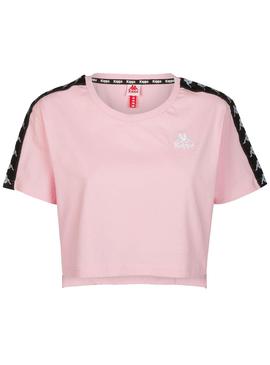 Camiseta Kappa Apua Rosa Para Mujer