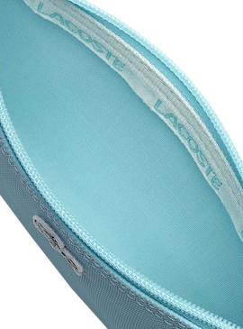 Bolso Lacoste Clutch Azul Para Mujer