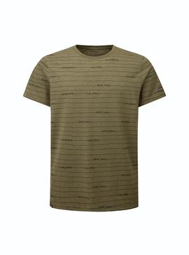 Camiseta Pepe Jeans Kif Verde Olive Para Hombre