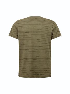 Camiseta Pepe Jeans Kif Verde Olive Para Hombre