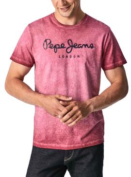 Camiseta Pepe Jeans West Sir New Rosa Para Hombre