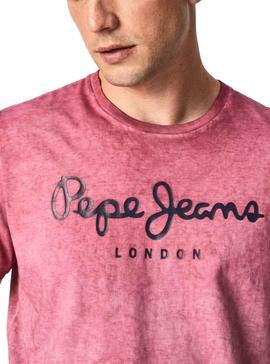 Camiseta Pepe Jeans West Sir New Rosa Para Hombre
