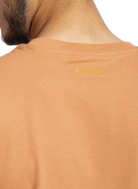 Camiseta Klout Básica Camel Para Hombre y Mujer