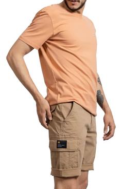 Bermuda Klout Cargo Camel Para Hombre