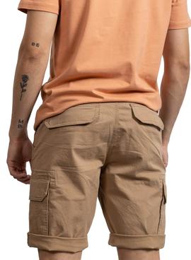 Bermuda Klout Cargo Camel Para Hombre