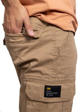 Bermuda Klout Cargo Camel Para Hombre