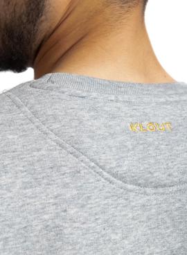 Sudadera Klout Positivo Gris Para Hombre