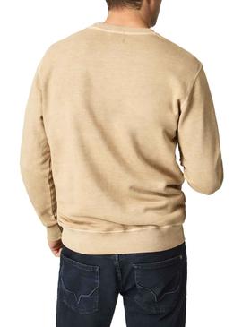 Sudadera Pepe Jeans Danny Beige Para Hombre