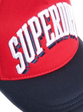 Gorra Superdry Sport Tri Logo Rojo 