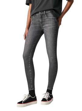 Pantalón Vaquero Pepe Jeans Zoe Gris Para Mujer