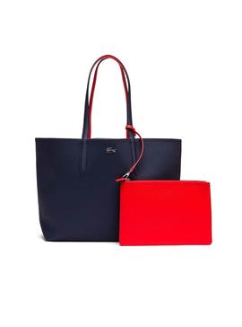 Bolso Lacoste Anna Reversible Marino Rojo Mujer