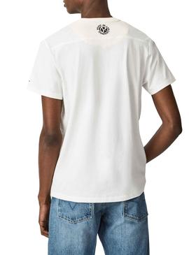 Camiseta Pepe Jeans Willy Blanco Para Hombre