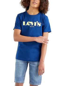 Camiseta Levis Graphic Tee Azul Oscuro Para Niño