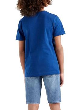 Camiseta Levis Graphic Tee Azul Oscuro Para Niño